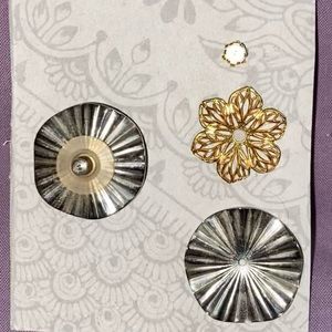 Vintage changeable metal earrings
